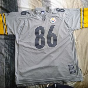 Reebok NFL Steelers Hines Ward #86 Gray Jersey XL